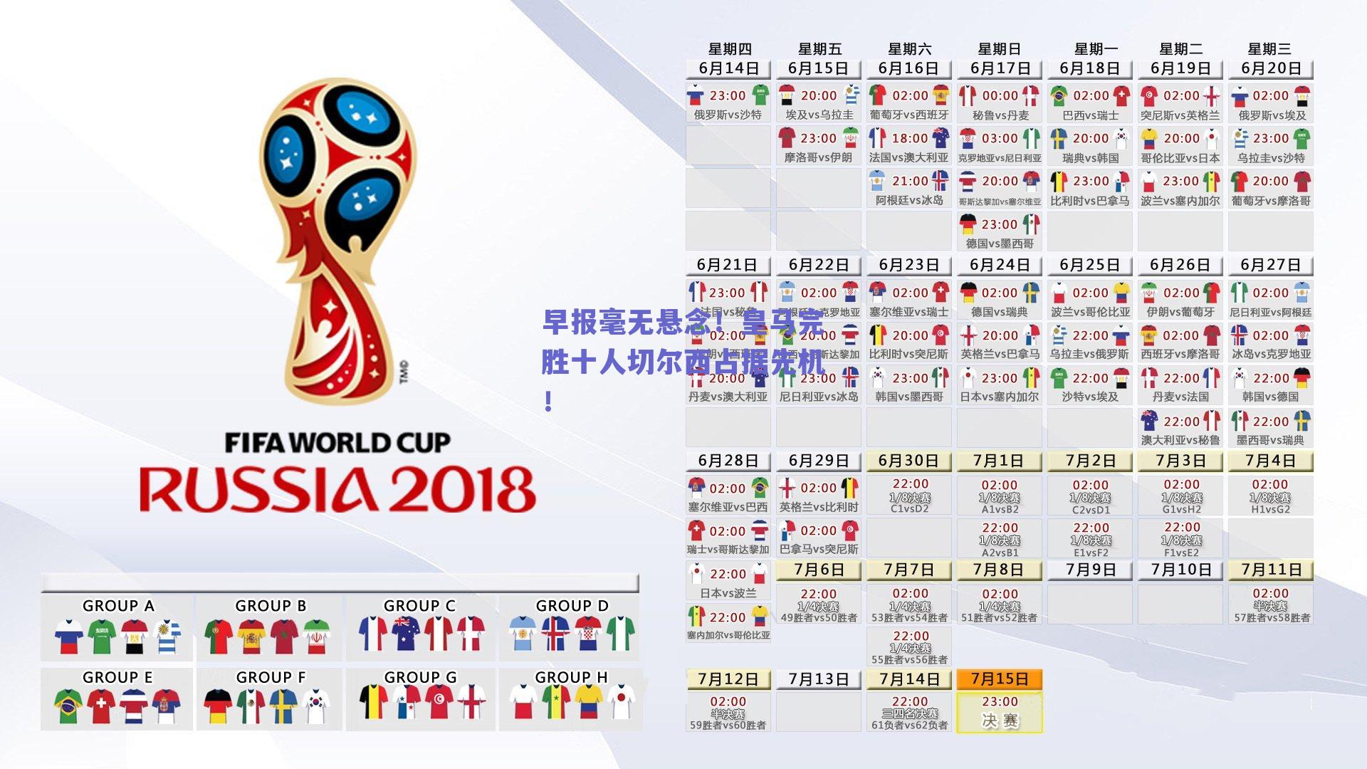 早报毫无悬念!皇马完胜十人切尔西占据先机!